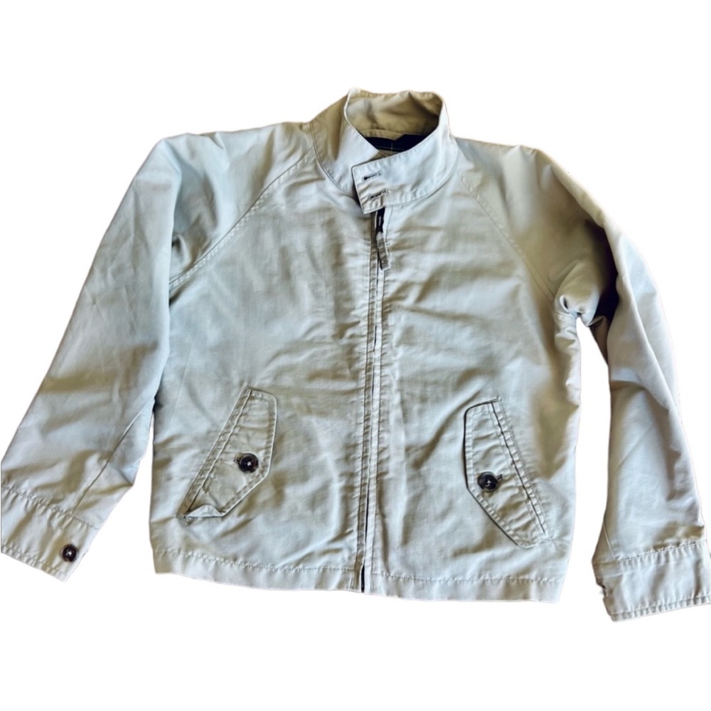 Lands‎ End nylon boys tan jacket size 7.